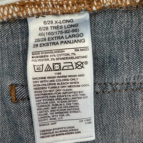 Gap High Rise Universal Legging Jeans 6/28 X-Long Tall - Picture 5 of 8